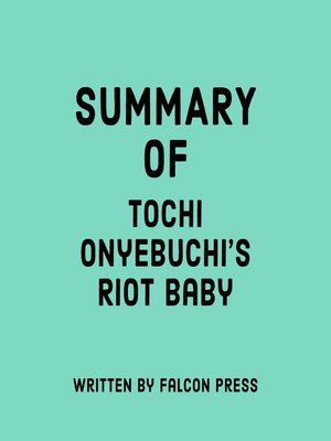 cover image of Summary of Tochi Onyebuchi's Riot Baby